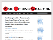 Tablet Screenshot of fairpricingcoalition.org